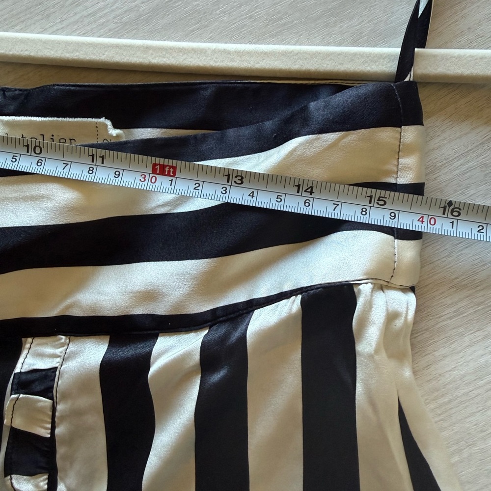 Black & White Vertical Stripe Wide-Leg Pants - Picture 3 of 7